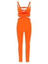 Versace Holiday Capsule 'medusa '95' Jumpsuit In Orange