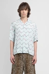 Visvim Printed Bats Rayon Copa Shirt In Blue