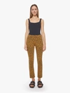 Mother The Mid Rise Rider Ankle Leopard Jeans In White