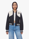 MOTHER THE VESTED VARSITY BOMBER JACKET COUNTING SHEEP (ALSO IN S, M,L, XL)