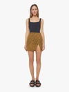 Mother Side Splitter Mini Skirt In Hit The Spot In White