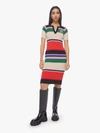 Mother The Long Run Midi Dress In Red