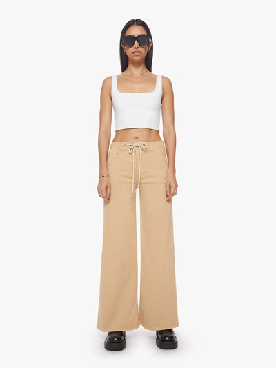 Mother The Drawn Undercover Prep Sneak Sand Pants In Khaki