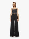 Mother 'ditcher' Brown Five Pockets Jeans With Wide Leg In Corduroy Woman In Black