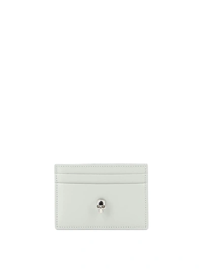 Alexander Mcqueen "skull" Card Holder In Grey