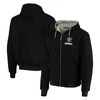 Dunbrooke Black Las Vegas Raiders Craftsman Thermal-lined Full-zip Hoodie In Black