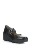 Fly London Baxe Mary Jane Pump In 006 Black
