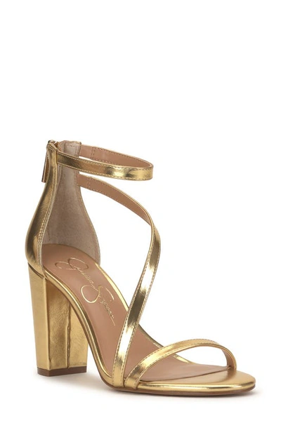 Jessica Simpson Sloyan Ankle Strap Sandal In Gold