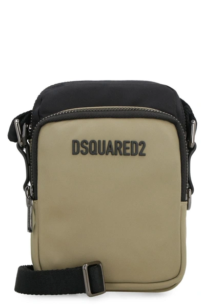 Dsquared2 Logo-plaque Shoulder Bag In Beige