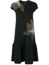 IOANA CIOLACU T-SHIRT DROP WAIST DRESS,ID14D04BLKDAISYDRESS12165825