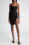 Jacquemus La Robe Saudade Draped Dress In Black