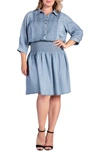 S AND P STANDARDS & PRACTICES FELIS SMOCKED SHIRTDRESS