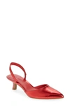 OPEN EDIT CAMMIE KITTEN HEEL SLINGBACK PUMP