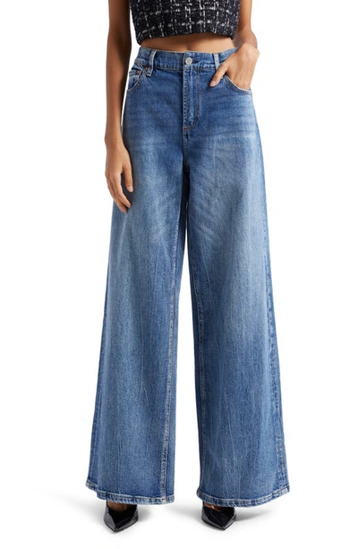 ALICE AND OLIVIA TRISH MID WAIST BAGGY JEANS