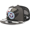 New Era Urban Camo Tennessee Titans 9fifty Trucker Snapback Hat In Gray