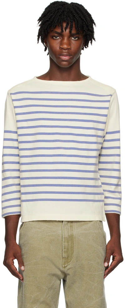 Acne Studios Off-white Intarsia Long Sleeve T-shirt In 100 White
