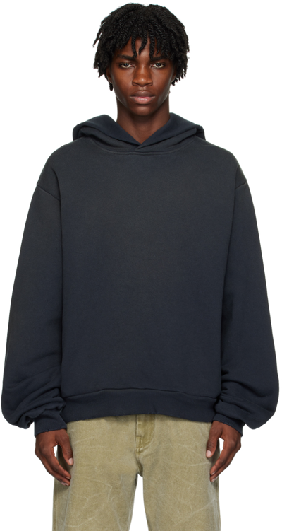 Acne Studios Logo Cotton Hoodie In Black