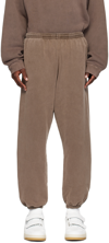 Acne Studios Pale Vintage Cotton Sweatpants In Dark Brown