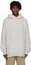 ACNE STUDIOS GRAY RELAXED HOODIE