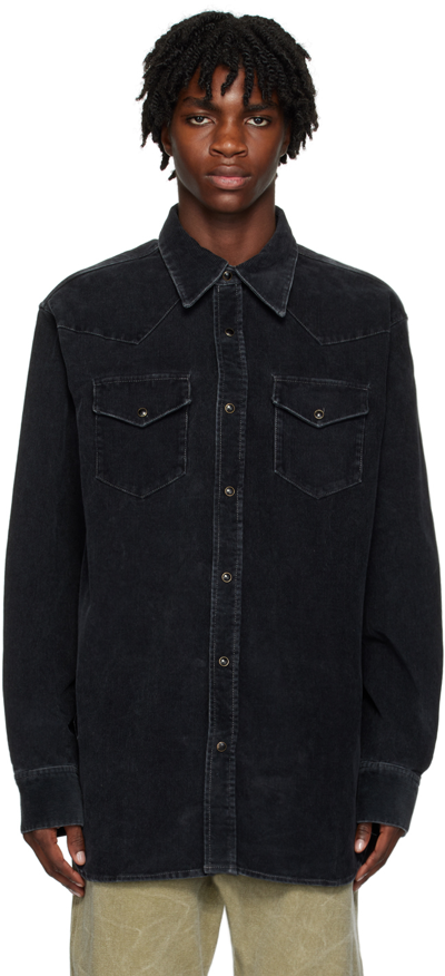 Acne Studios Black Karty Shirt In 900 Black