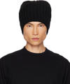 The Row Black Ayfer Beanie In Black