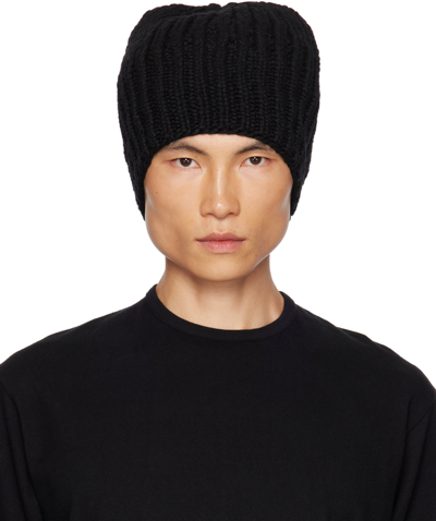 The Row Black Ayfer Beanie
