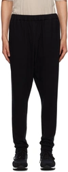 THE ROW BLACK TERR TROUSERS