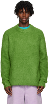 ACNE STUDIOS GREEN BRUSHED SWEATER