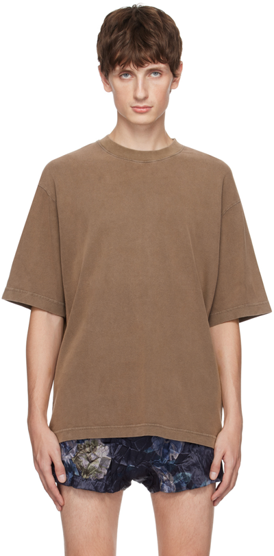 Acne Studios Extorr复古棉质t恤 In Dark Brown