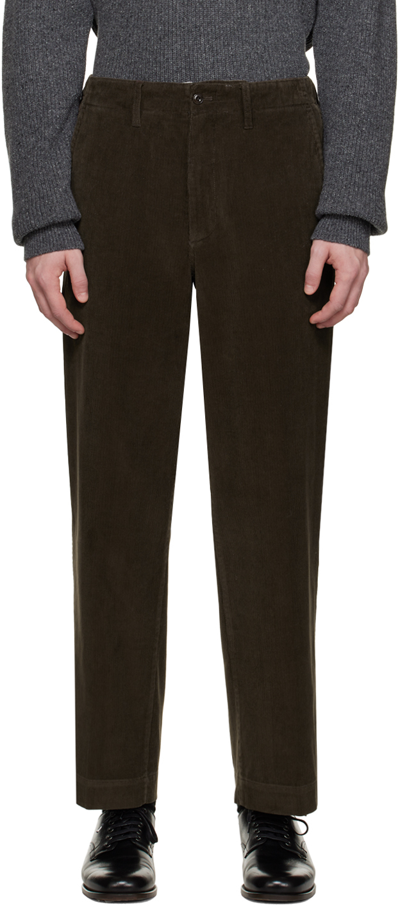Pottery Brown Wide Trousers In Bw Brown