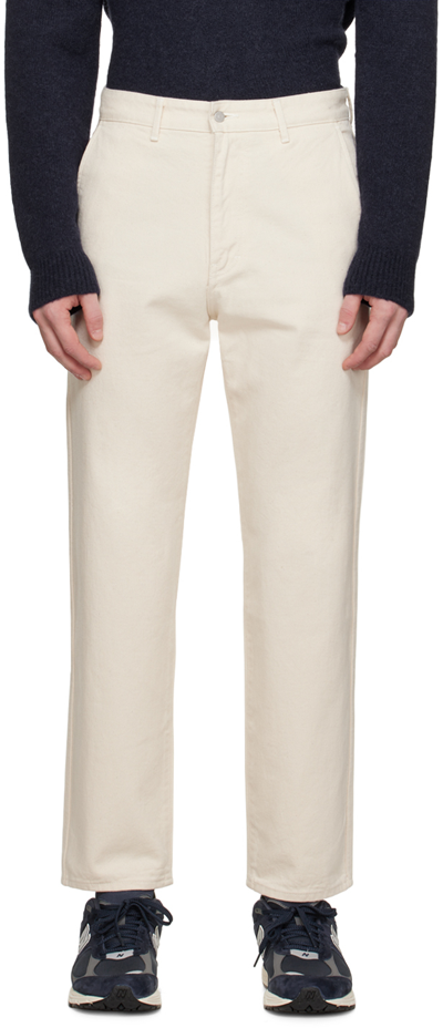 Pottery Off-white One Washed Comfort Jeans In Nw Natural White