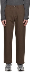Shop Pottery Brown One Washed Wide Jeans In Bw Brown