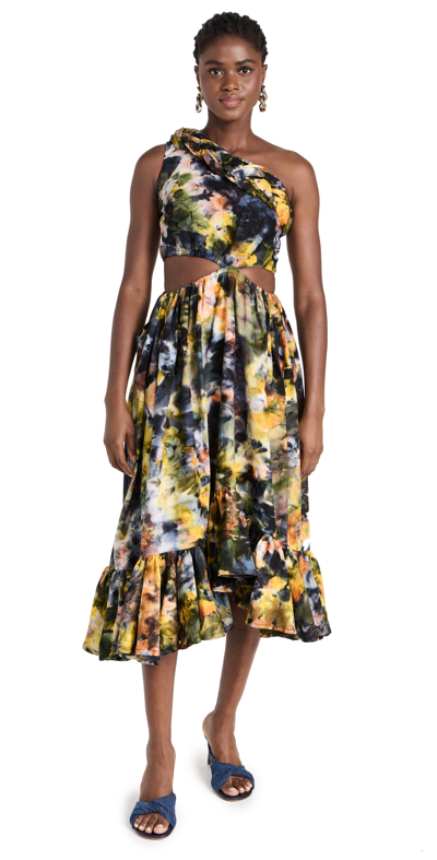 Sika Cleo Dress In Yellow Blossom