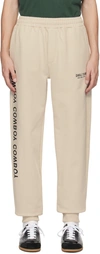 Helmut Lang Beige Scribble Sweatpants In Parchment - Q5h