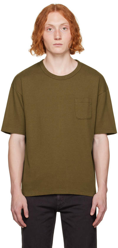 Visvim Khaki Ultimate Jumbo T-shirt In Olive