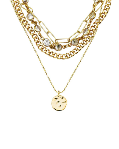 Adornia 14k Plated Layered Necklace