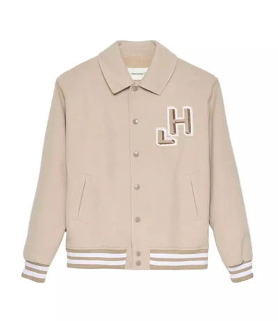 Hinnominate Beige Polyester Bomber