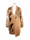 IMPERFECT IMPERFECT BEIGE POLYAMIDE WOMEN'S CARDIGAN