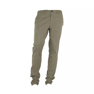 Made In Italy Beige Cotton Trousers