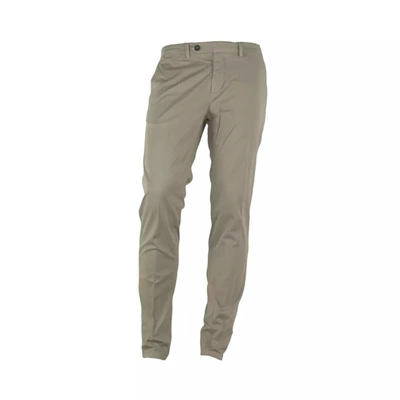 Made In Italy Beige Cotton Trousers