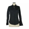 MADE IN ITALY MADE IN ITALY BLACK COTTON WOMEN'S SHIRT