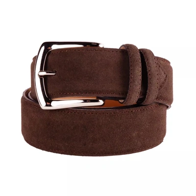 Made In Italy Brown Calfskin Belt