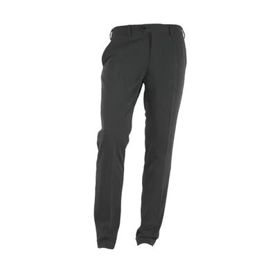 Made In Italy Grey Polyester Trousers