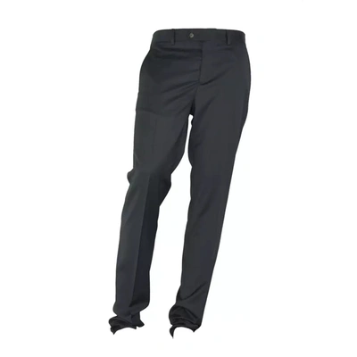 Made In Italy Grey Polyester Trousers