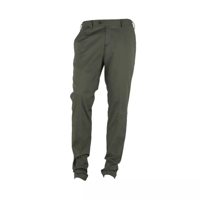 Made In Italy Green Cotton Trousers
