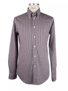 MADE IN ITALY MADE IN ITALY RED COTTON MEN'S SHIRT