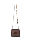 Etro Essential Crossbody Bag With Embroidered Pegaso In Red