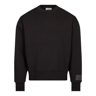 Ami Alexandre Mattiussi Logo Embroidery Sweatshirt In Black