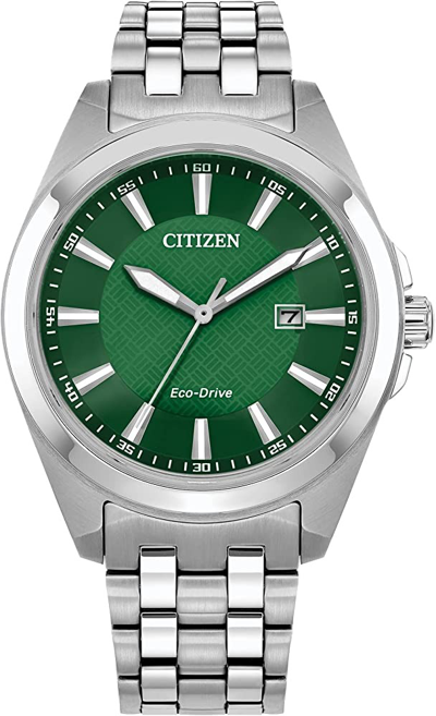 Citizen Eco-drive Men's Peyten Stainless Steel Bracelet Watch 41mm In Green