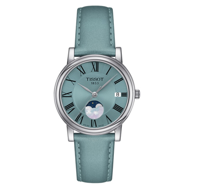 Tissot Carson Ladies Quartz Watch T122.223.16.353.00 In Blue